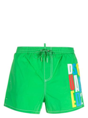 Short de bain à logo imprimé - DSQUARED2 - Modalova