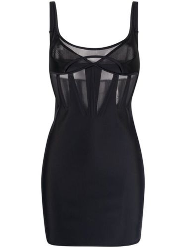 Robe en résille à coupe courte - Mugler - Modalova
