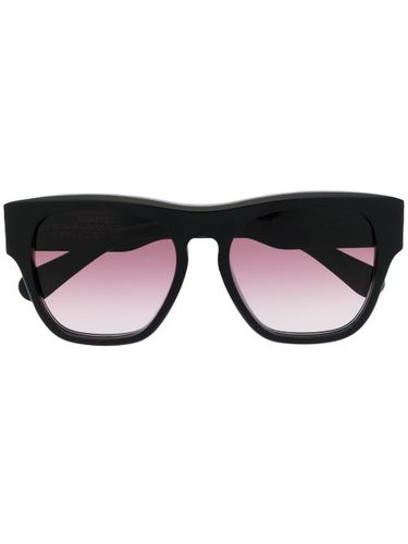 Lunettes de soleil carrées à fini poli - Chloé Eyewear - Modalova