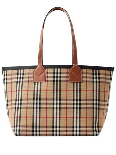 Sac cabas London à carreaux - Burberry - Modalova