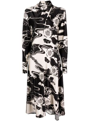 Robe asymétrique à fleurs - Jil Sander - Modalova