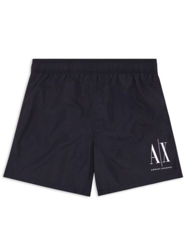 Short de bain à logo imprimé - Armani Exchange - Modalova