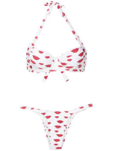 Bikini à logo imprimé en all over - Amir Slama - Modalova