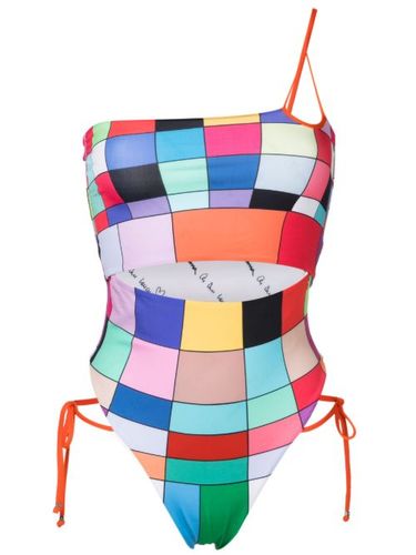 Maillot de bain imprimé à une épaule - Amir Slama - Modalova