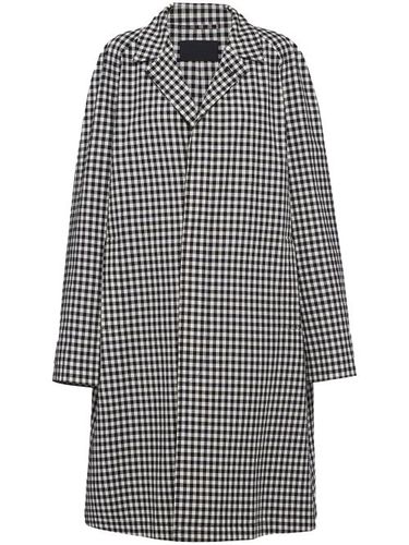 Manteau en coton à carreaux vichy - Prada - Modalova