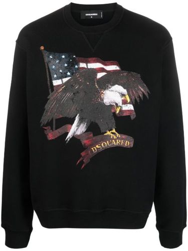 Sweat en coton à imprimé graphique - DSQUARED2 - Modalova