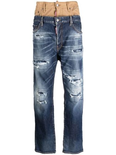 DSQUARED2 jean à effet usé - Bleu - DSQUARED2 - Modalova