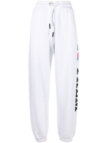 Pantalon de jogging en coton à logo imprimé - Palm Angels - Modalova