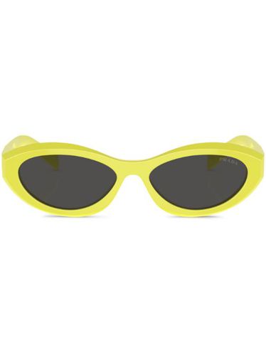 Lunettes de soleil à monture ovale - Prada Eyewear - Modalova