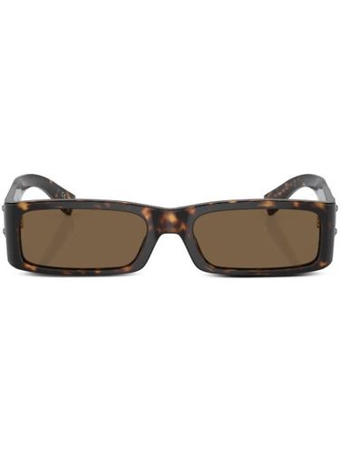 Lunettes de soleil teintées à effet écaille de tortue - Dolce & Gabbana Eyewear - Modalova