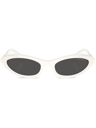 Lunettes de soleil teintées à monture papillon - Miu Miu Eyewear - Modalova