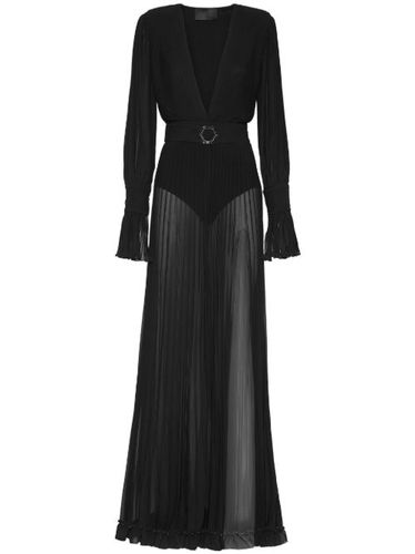 Robe en soie à design plissé - Philipp Plein - Modalova