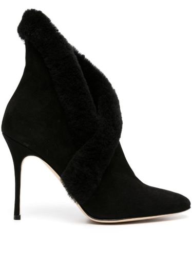 Bottines Nestanu 105 mm en daim - Manolo Blahnik - Modalova