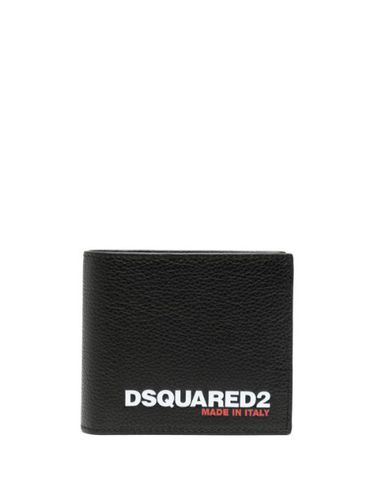 Portefeuille pliant à logo embossé - DSQUARED2 - Modalova