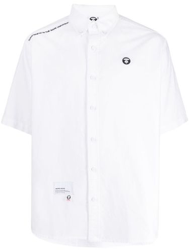 Chemise en coton à détail de logo - AAPE BY *A BATHING APE® - Modalova