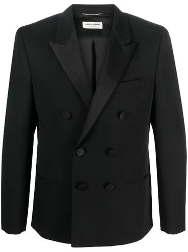 Blazer en laine à boutonnière croisée - Saint Laurent - Modalova