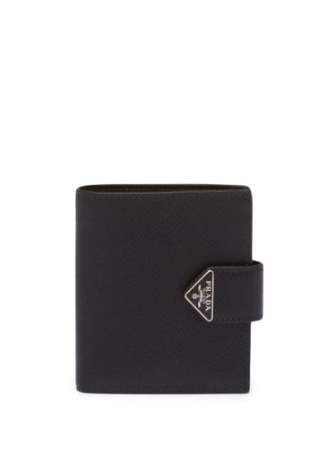 Portefeuille en cuir Saffiano à plaque logo - Prada - Modalova