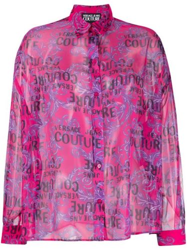 Chemise à logo imprimé - Versace Jeans Couture - Modalova