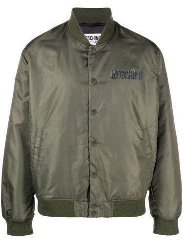 Veste bomber à logo imprimé - Moschino - Modalova