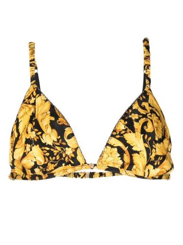 Soutien-gorge en soie à imprimé Barocco - Versace - Modalova