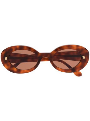 Lunettes de soleil à effet écaille de tortue - Nanushka - Modalova