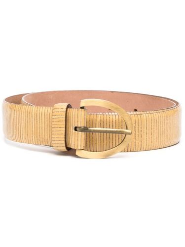 Ceinture en cuir nervuré (années 1990) - Giorgio Armani Pre-Owned - Modalova