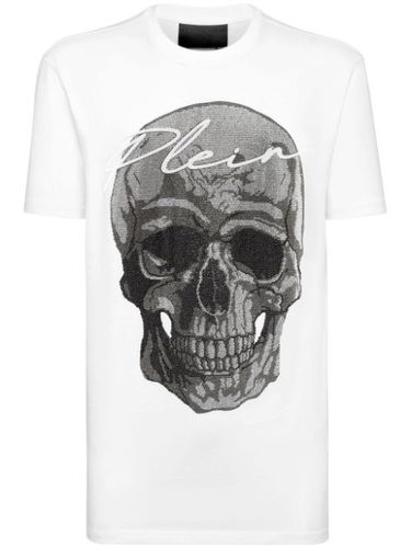 T-shirt en coton à ornements en cristal - Philipp Plein - Modalova