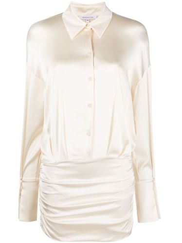 Robe-chemise à fini satiné - Patrizia Pepe - Modalova