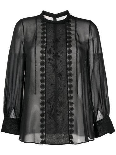 Chemise en soie à dentelle appliquée - SHIATZY CHEN - Modalova