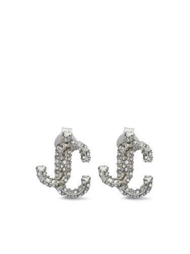 Puces d'oreilles JC serties de cristaux - Jimmy Choo - Modalova