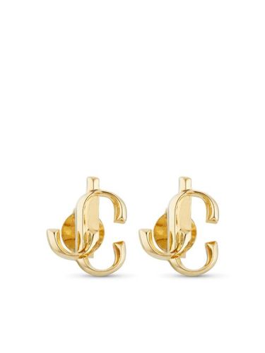 Puces d'oreilles à plaque logo - Jimmy Choo - Modalova