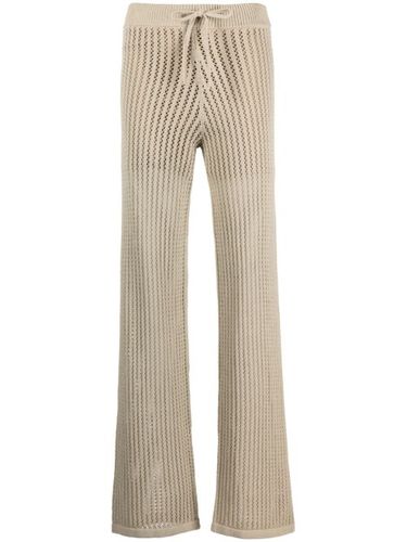 Pantalon droit en maille ajourée - HUGO - Modalova