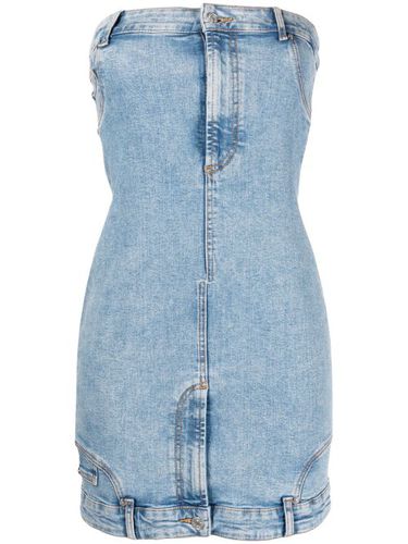 Robe-bustier en jean à coupe courte - MOSCHINO JEANS - Modalova