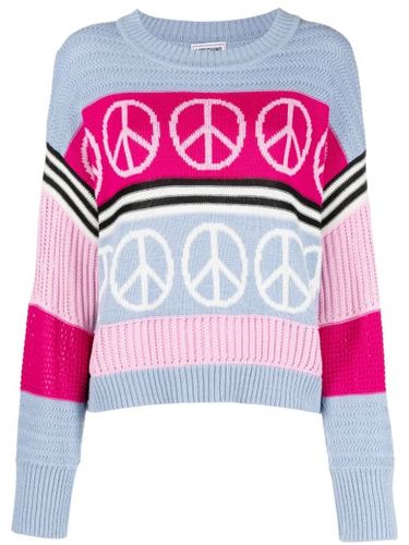 Pull en maille intarsia - MOSCHINO JEANS - Modalova