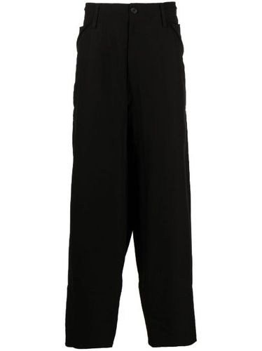 Pantalon en coton mélangé à boutons - Yohji Yamamoto - Modalova