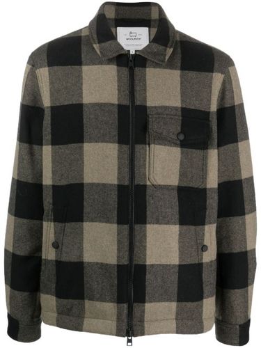Surchemise en laine mélangée à carreaux - Woolrich - Modalova