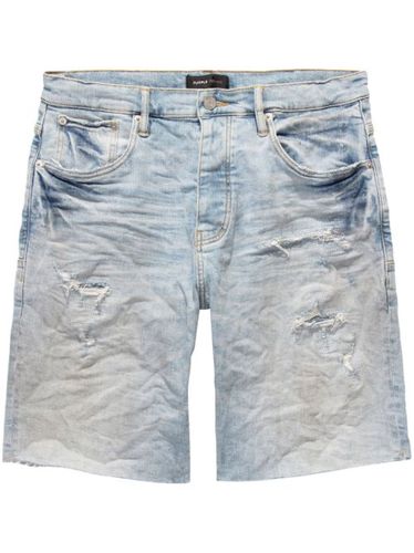 Short en jean à patch logo - Purple Brand - Modalova