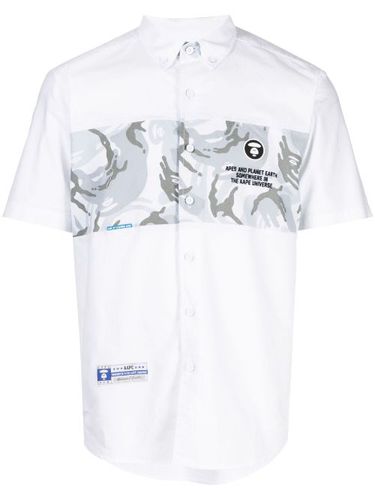 Chemise en coton à patch logo - AAPE BY *A BATHING APE® - Modalova