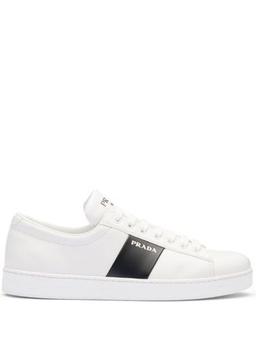 Prada baskets en cuir - Blanc - Prada - Modalova