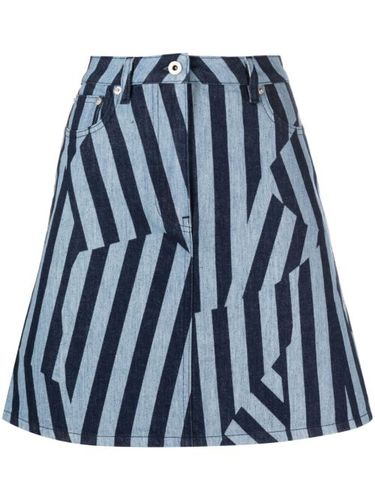 Kenzo jupe rayée en jean - Bleu - Kenzo - Modalova
