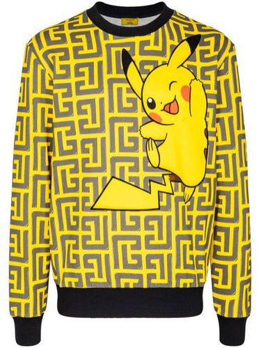 X Pokémon sweat à imprimé graphique - Balmain - Modalova