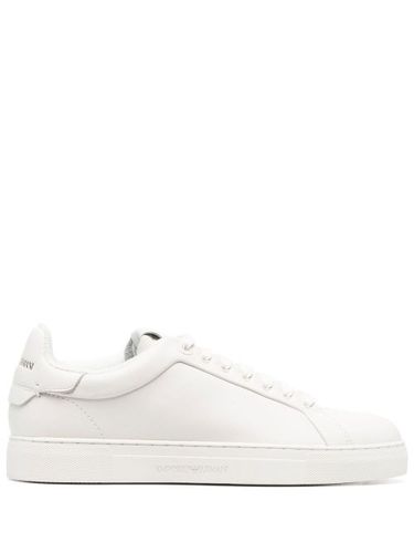 Baskets lacées à logo imprimé - Emporio Armani - Modalova