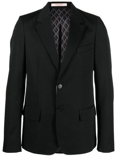 Blazer en laine vierge à simple boutonnage - Valentino Garavani - Modalova