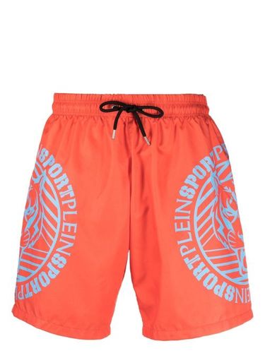 Short de bain à logo imprimé - Plein Sport - Modalova