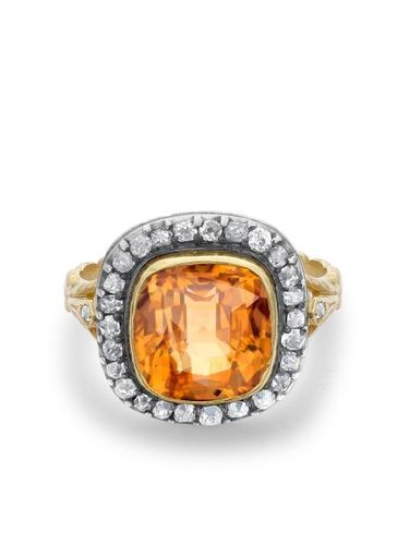 Bague Victorian en or sertie de diamants et topaze pre-owned - Pragnell Vintage - Modalova