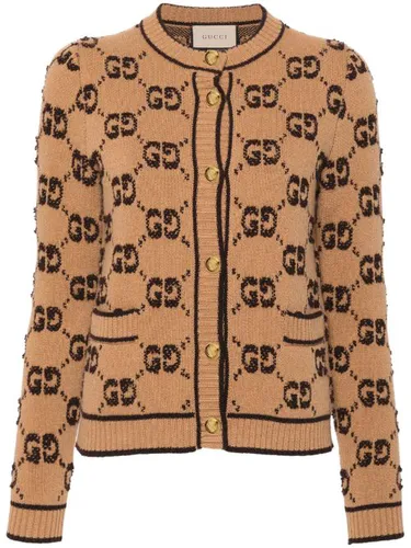 Cardigan à logo GG en jacquard - Gucci - Modalova