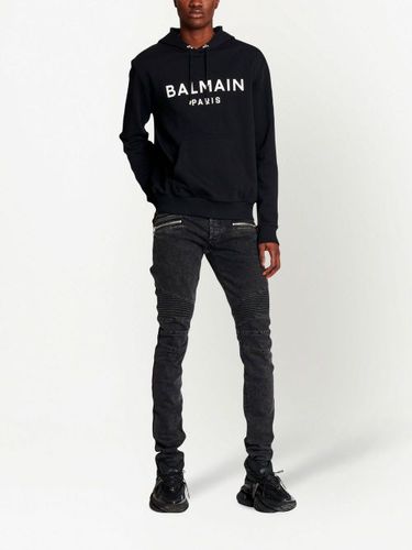 Hoodie à logo imprimé - Balmain - Modalova