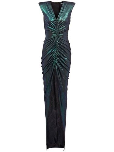 Robe froncée à paillettes - Balmain - Modalova
