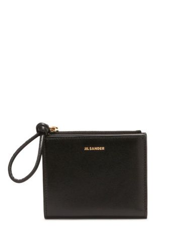 Petit porte-monnaie pliant en cuir - Jil Sander - Modalova