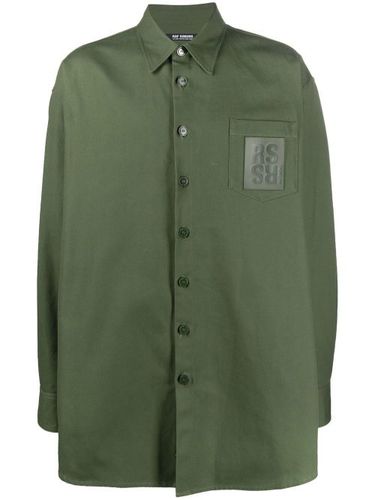 Chemise oversize à patch logo - Raf Simons - Modalova